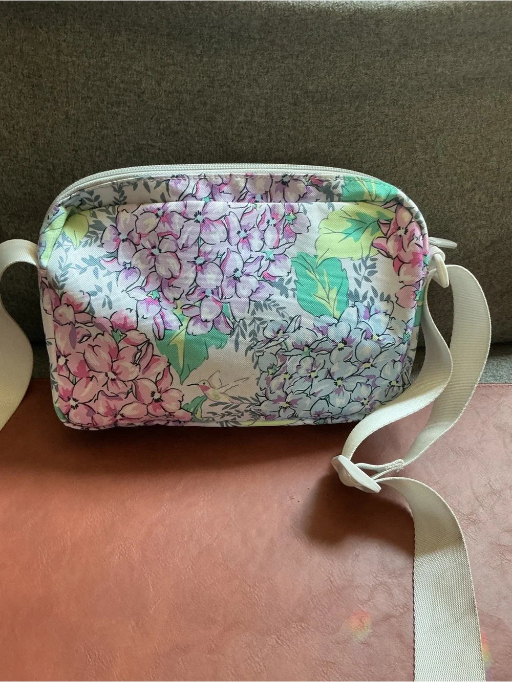 Vera Bradley ReActive Floral Crossbody Bag + Matching Wallet Set